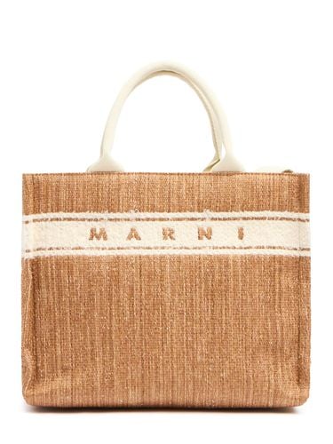 Borsa Piccola Jacquard Basket Con Manico - MARNI - Modalova