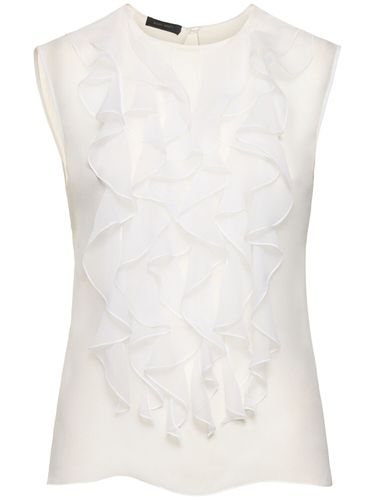 Sleeveless Chiffon Top - ALBERTA FERRETTI - Modalova