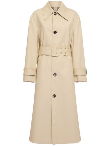 Water Repellent Cotton Canvas Trench - AMI PARIS - Modalova