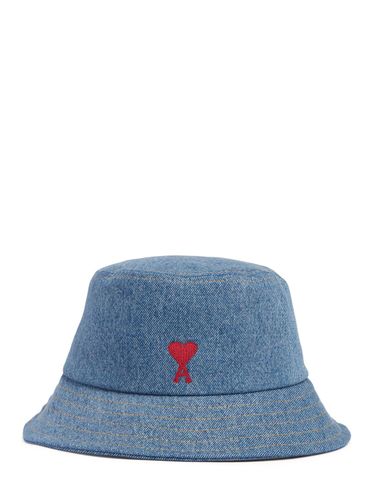 Cappello In Denim Red Adc - AMI PARIS - Modalova