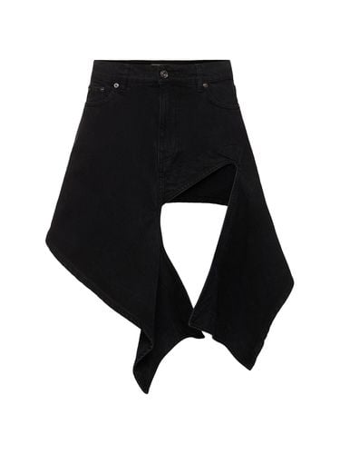 Asymmetric Denim Mini Skirt - Y/PROJECT - Modalova