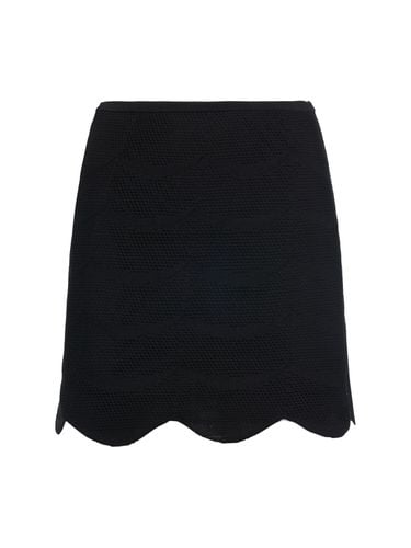 Silk & Cotton Mesh Mini Skirt - TOM FORD - Modalova