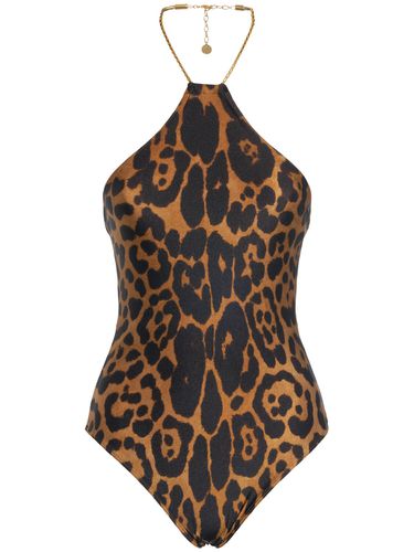 Costume Intero In Jersey Stampa Animalier - TOM FORD - Modalova