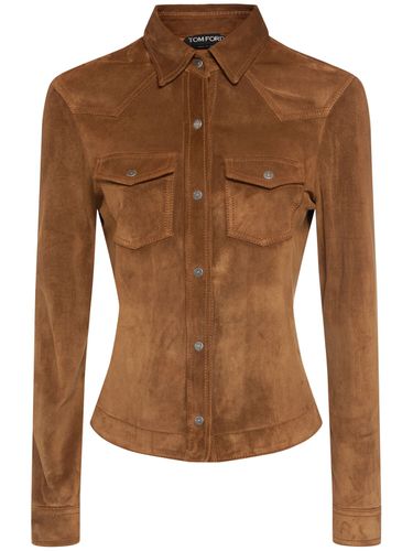 Camicia Western In Camoscio - TOM FORD - Modalova