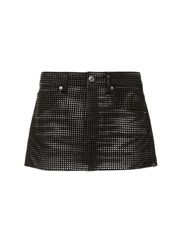 Embellished Cotton Mini Skirt - ALEXANDER WANG - Modalova