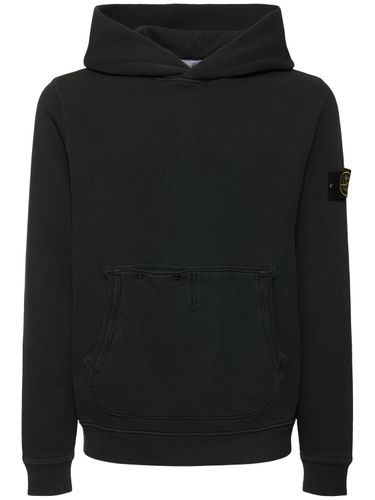 Cotton Hoodie - STONE ISLAND - Modalova