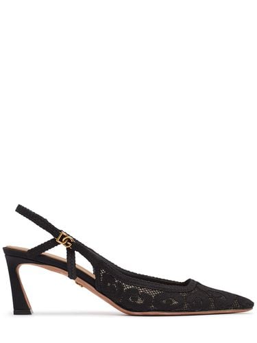 Mm Lace & Crystal Slingback Pumps - DOLCE & GABBANA - Modalova