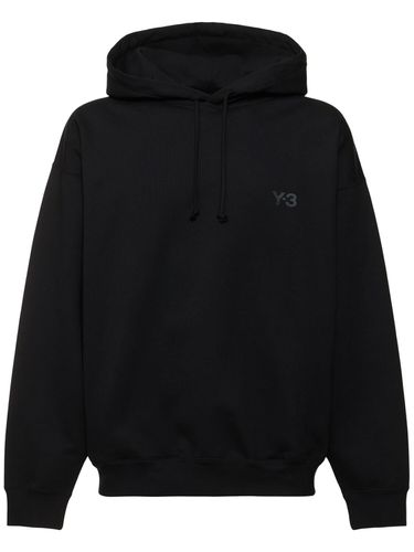 Cotton Blend Flannel Hoodie - Y-3 - Modalova