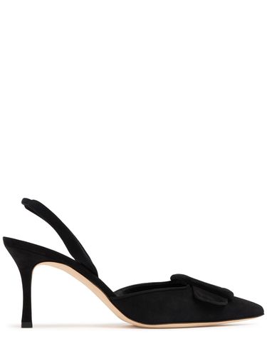 Mm Hohe Wildlederpumps Mit Slingback "maysli" - MANOLO BLAHNIK - Modalova