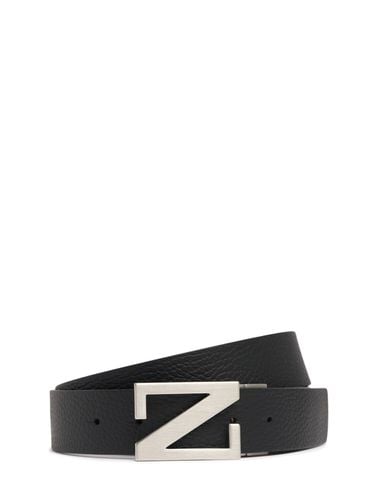 Mm Z Reversible Leather Belt - ZEGNA - Modalova