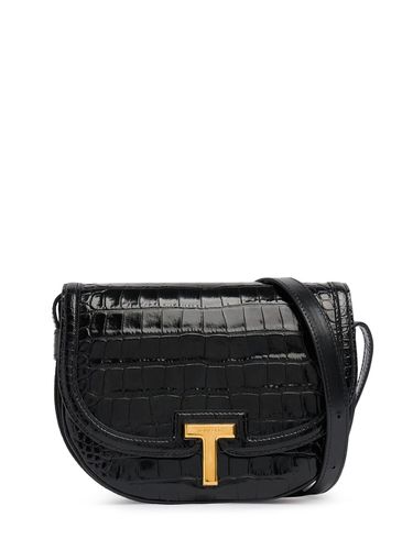 Bolso De Piel Brillante Efecto Cocodrilo - TOM FORD - Modalova