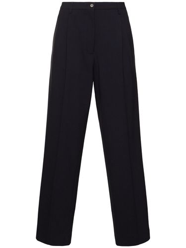 Flannel High Rise Straight Pants - ASPESI - Modalova