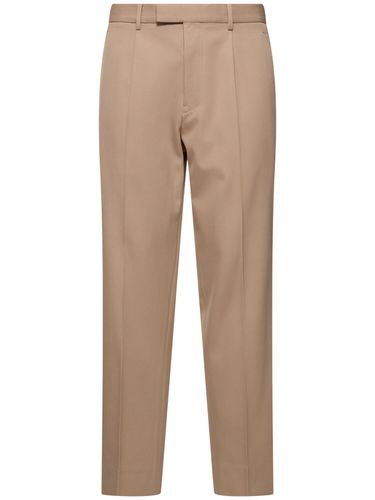 Pantaloni In Lana E Cotone Con Pinces - ZEGNA - Modalova