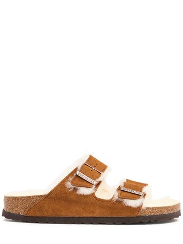 Arizona Shearling & Suede Sandals - BIRKENSTOCK - Modalova