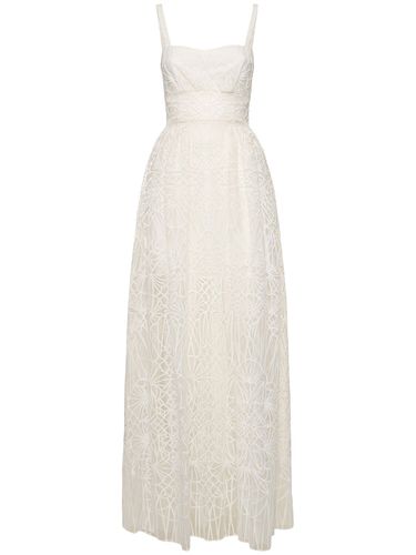 Cathedral Embroidered Tulle Long Dress - ZUHAIR MURAD - Modalova