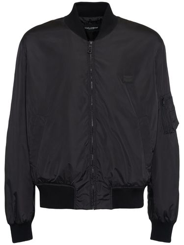 Bomberjacke Aus Nylon - DOLCE & GABBANA - Modalova