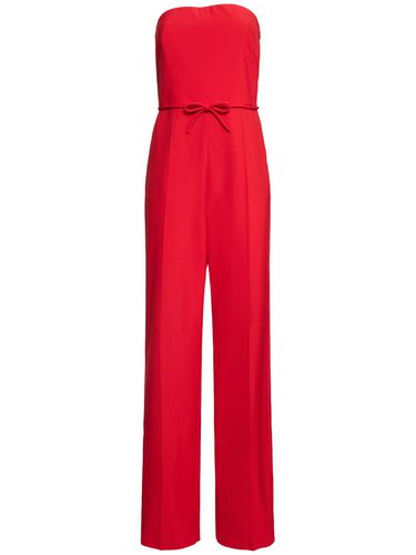 Dry Tailoring Strapless Wool Jumpsuit - VALENTINO - Modalova