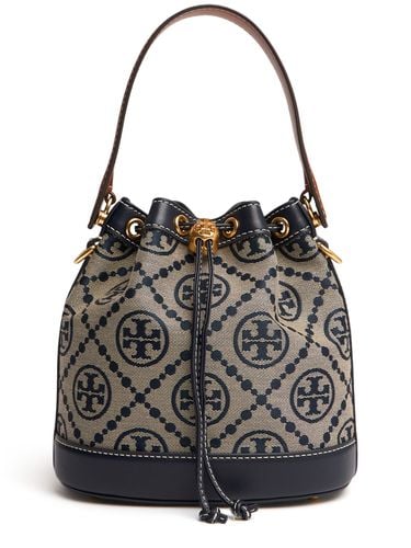 Bolso Bucket T Monogram Con Jacquard - TORY BURCH - Modalova