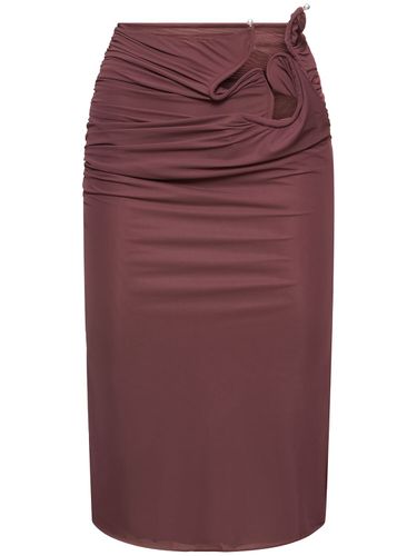 Venus Sheer Jersey Midi Skirt - CHRISTOPHER ESBER - Modalova