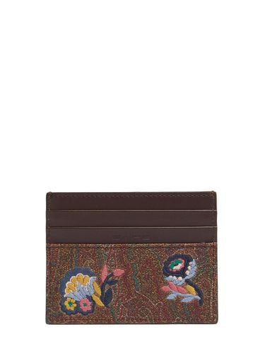 Arnica Embroidery Card Holder - ETRO - Modalova