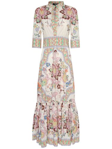 Vestido Midi De Algodón Con Estampado - ETRO - Modalova