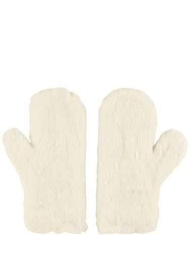 Guantes De Teddy De Lana Con Correa - MAX MARA - Modalova