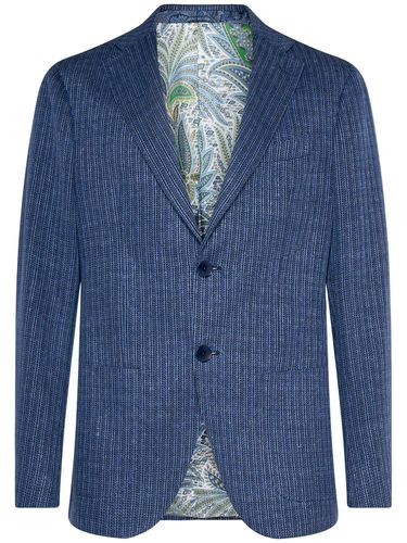 Blazer Roma In Jersey Di Lino E Viscosa - ETRO - Modalova