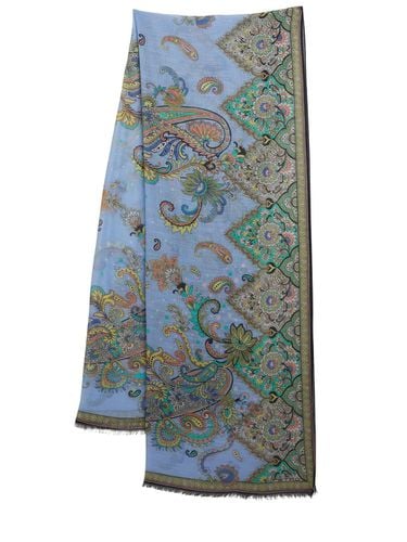 Boheme Printed Cotton Blend Scarf - ETRO - Modalova