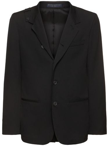 Einreihiger Blazer Aus Wollgabardine - YOHJI YAMAMOTO - Modalova