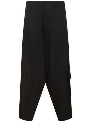 Pantalones De Gabardina De Lana - YOHJI YAMAMOTO - Modalova