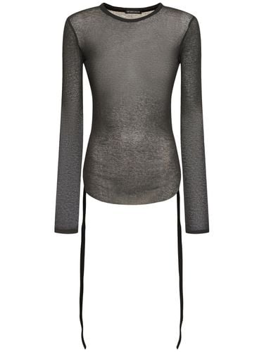 Oke Wrinkled Jersey Cropped Top - ANN DEMEULEMEESTER - Modalova