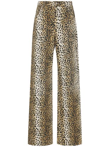 Jeans Boyfriend Vita Alta Stampa Animalier - BLUMARINE - Modalova