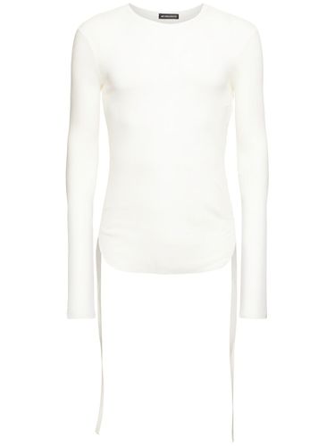 Brando Wrinkled Cropped Long Sleeve Top - ANN DEMEULEMEESTER - Modalova