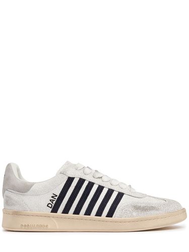 Boxer Leather Sneakers - DSQUARED2 - Modalova