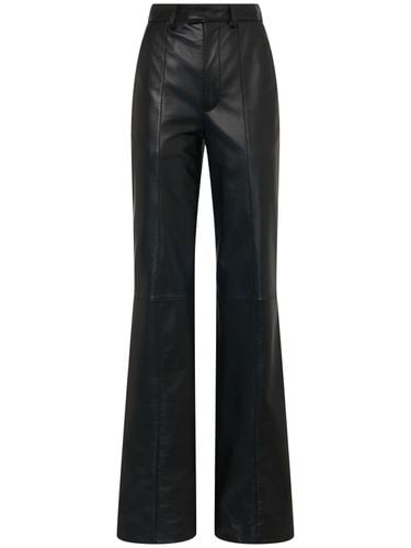 Leather Flared Pants - GIUSEPPE DI MORABITO - Modalova