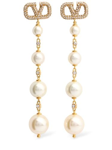 Vlogo Signature Drop Earrings - VALENTINO GARAVANI - Modalova