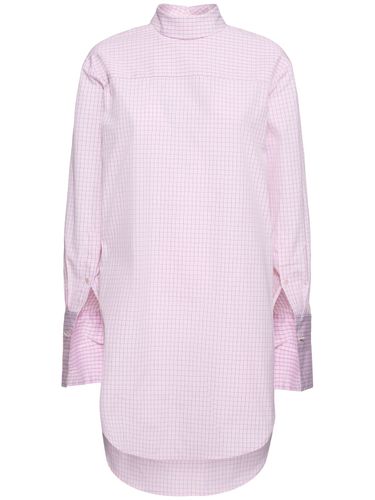 Camicia Lunga Oversize Corso In Popeline - DRIES VAN NOTEN - Modalova