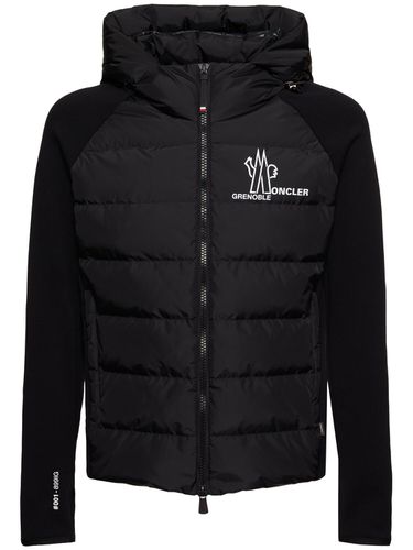 Piumino Cardigan In Misto Techno Polartec Con Zip - MONCLER GRENOBLE - Modalova