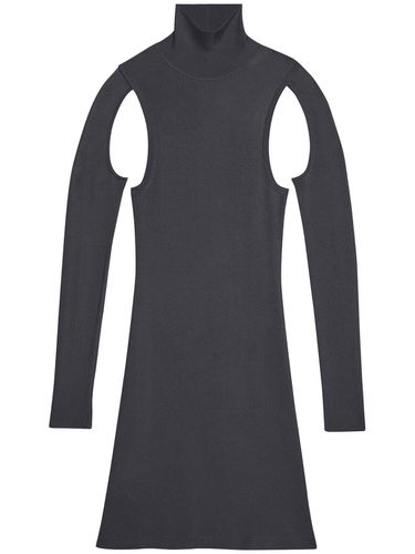 Viscose Knit Turtleneck Midi Dress - HELMUT LANG - Modalova