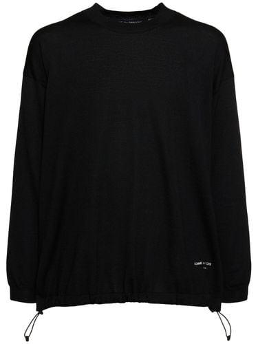 Cdg Homme Logo Crewneck Sweater - COMME DES GARÇONS HOMME - Modalova