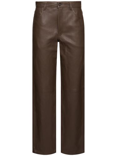 Five-pocket Leather Pants - TOTEME - Modalova