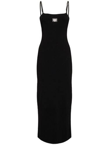 Vestido Midi De Viscosa Stretch - ACNE STUDIOS - Modalova