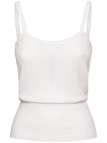 Tank Top In Cotone Pointelle - JW ANDERSON - Modalova