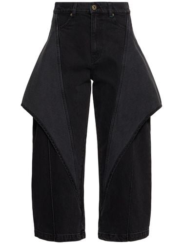 Cropped Sculptural Wide Leg Jeans - JW ANDERSON - Modalova