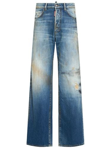 Jeans Anchos De Algodón - DSQUARED2 - Modalova