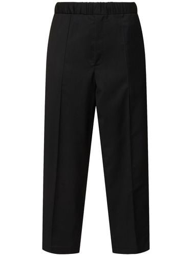 Pleated Tropical Wool Blend Pants - SEVEN GAUGE - Modalova