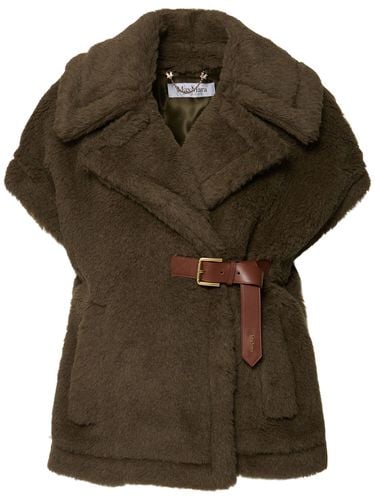 Abavo Camel & Silk Teddy Cape - MAX MARA - Modalova