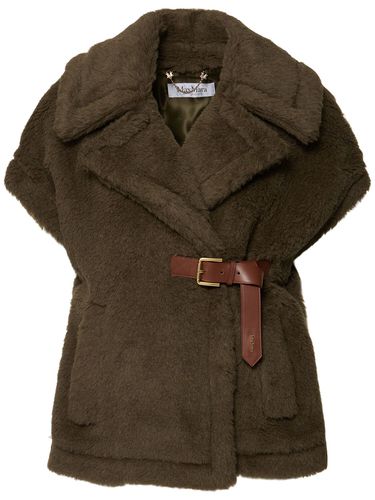 Capa De Teddy De Camello Y Seda - MAX MARA - Modalova