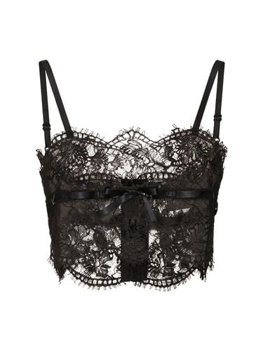 Bralette-top Aus Chantillyspitze - DOLCE & GABBANA - Modalova