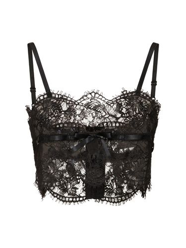 Chantilly Lace Bralette Top - DOLCE & GABBANA - Modalova